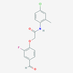 N-(4-chloro-2-methylphenyl)-2-(2-fluoro-4-formylphenoxy)acetamide