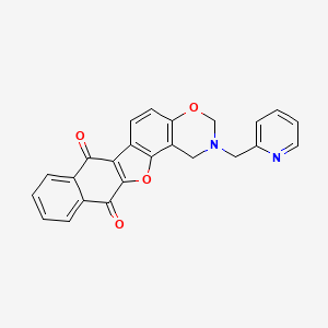 2-(2-pyridinylmethyl)-2,3-dihydro-1H-naphtho[2',3':4,5]furo[2,3-f][1,3]benzoxazine-7,12-dione