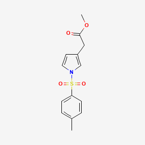 molecular formula C14H15NO4S B2615042 Methyl 2-[1-(4-methylphenyl)sulfonylpyrrol-3-yl]acetate CAS No. 138779-98-3