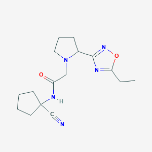 N-(1-cyanocyclopentyl)-2-[2-(5-ethyl-1,2,4-oxadiazol-3-yl)pyrrolidin-1-yl]acetamide