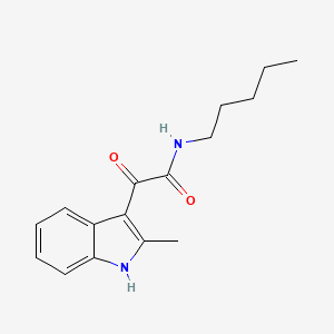 molecular formula C16H20N2O2 B2615059 2-(2-methyl-1H-indol-3-yl)-2-oxo-N-pentylacetamide CAS No. 852369-03-0