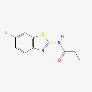 molecular formula C10H9ClN2OS B2615067 N-(6-chloro-1,3-benzothiazol-2-yl)propanamide CAS No. 313535-82-9
