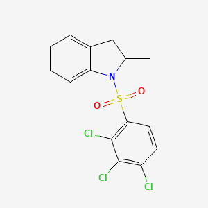 2-methyl-1-(2,3,4-trichlorobenzenesulfonyl)-2,3-dihydro-1H-indole
