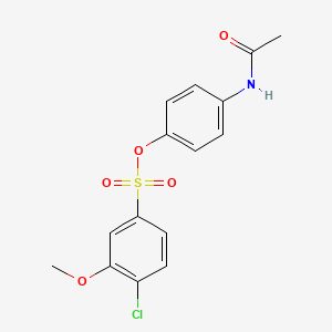 4-(Acetylamino)phenyl 4-chloro-3-methoxybenzenesulfonate