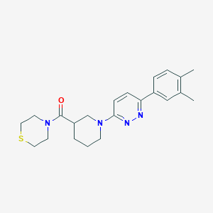 (1-(6-(3,4-Dimethylphenyl)pyridazin-3-yl)piperidin-3-yl)(thiomorpholino)methanone
