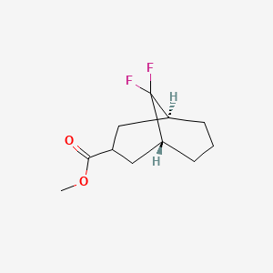 molecular formula C11H16F2O2 B2615088 Methyl (1S,5R)-9,9-difluorobicyclo[3.3.1]nonane-3-carboxylate CAS No. 2416218-90-9