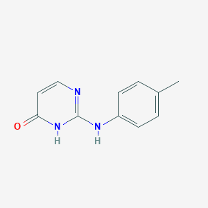 molecular formula C11H11N3O B261509 2-(4-Methylanilino)pyrimidine-4-ol 