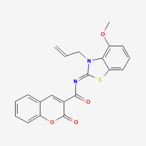 (Z)-N-(3-allyl-4-methoxybenzo[d]thiazol-2(3H)-ylidene)-2-oxo-2H-chromene-3-carboxamide