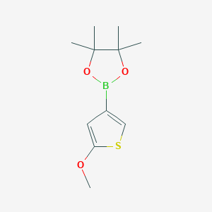 molecular formula C11H17BO3S B2615101 2-(5-Methoxythiophen-3-yl)-4,4,5,5-tetramethyl-1,3,2-dioxaborolane CAS No. 2088320-19-6