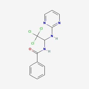 N-[2,2,2-trichloro-1-(pyrimidin-2-ylamino)ethyl]benzamide