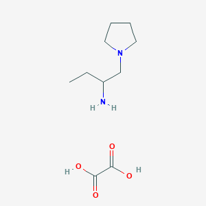 molecular formula C10H20N2O4 B2615110 草酰酸1-(吡咯烷-1-基)丁-2-胺 CAS No. 2034352-30-0