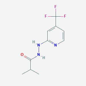2-methyl-N'-[4-(trifluoromethyl)pyridin-2-yl]propanehydrazide
