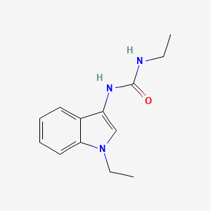molecular formula C13H17N3O B2615128 1-乙基-3-(1-乙基-1H-吲哚-3-基)脲 CAS No. 922983-91-3