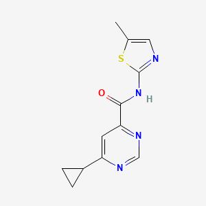 6-Cyclopropyl-N-(5-methyl-1,3-thiazol-2-yl)pyrimidine-4-carboxamide