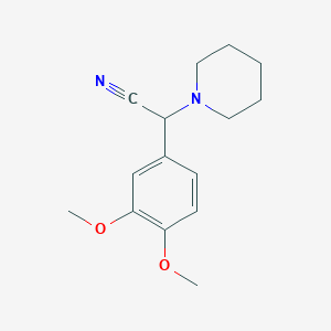(3,4-Dimethoxyphenyl)(piperidin-1-yl)acetonitrile