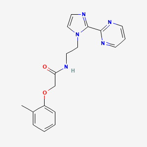 N-(2-(2-(pyrimidin-2-yl)-1H-imidazol-1-yl)ethyl)-2-(o-tolyloxy)acetamide