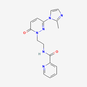 N-(2-(3-(2-methyl-1H-imidazol-1-yl)-6-oxopyridazin-1(6H)-yl)ethyl)picolinamide