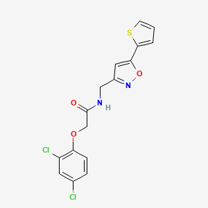 2-(2,4-dichlorophenoxy)-N-((5-(thiophen-2-yl)isoxazol-3-yl)methyl)acetamide