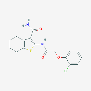 2-{[(2-Chlorophenoxy)acetyl]amino}-4,5,6,7-tetrahydro-1-benzothiophene-3-carboxamide