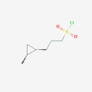 3-[(1S,2R)-2-Methylcyclopropyl]propane-1-sulfonyl chloride