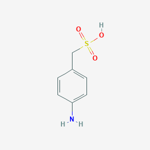 molecular formula C7H9NO3S B261518 (4-Aminophenyl)methanesulfonic acid 