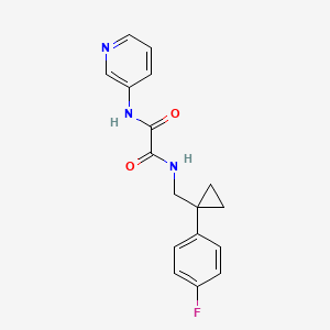 molecular formula C17H16FN3O2 B2615182 N1-((1-(4-fluorophenyl)cyclopropyl)methyl)-N2-(pyridin-3-yl)oxalamide CAS No. 1251639-91-4