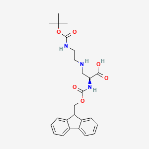 molecular formula C25H31N3O6 B2615186 Fmoc-L-Dap(2-Boc-aminoethyl)-OH CAS No. 2250436-46-3