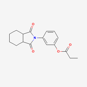 3-(1,3-dioxohexahydro-1H-isoindol-2(3H)-yl)phenyl propionate