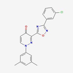 molecular formula C20H15ClN4O2 B2615193 N-(3,5-dimethylphenyl)-N-(4-vinylbenzyl)[1,2,4]triazolo[4,3-a]pyridine-8-sulfonamide CAS No. 1251581-96-0