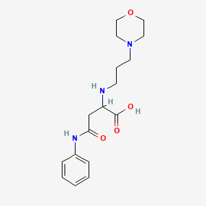 2-((3-Morpholinopropyl)amino)-4-oxo-4-(phenylamino)butanoic acid