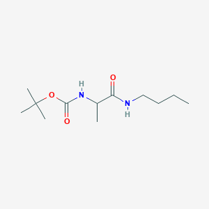 molecular formula C12H24N2O3 B2615202 叔丁基N-[1-(丁基氨基羰基)乙基]氨基甲酸酯 CAS No. 176249-81-3