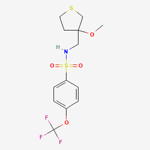 N-((3-methoxytetrahydrothiophen-3-yl)methyl)-4-(trifluoromethoxy)benzenesulfonamide