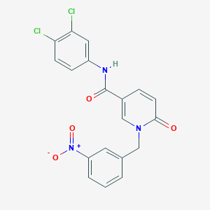 N-(3,4-dichlorophenyl)-1-(3-nitrobenzyl)-6-oxo-1,6-dihydropyridine-3-carboxamide