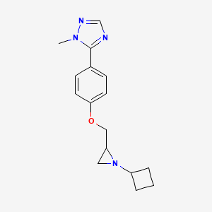 5-[4-[(1-Cyclobutylaziridin-2-yl)methoxy]phenyl]-1-methyl-1,2,4-triazole