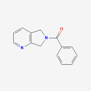 molecular formula C14H12N2O B2615232 phenyl(5H-pyrrolo[3,4-b]pyridin-6(7H)-yl)methanone CAS No. 2189498-62-0