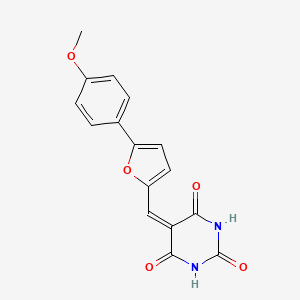 5-[5-(4-Methoxy-phenyl)-furan-2-ylmethylene]-pyrimidine-2,4,6-trione