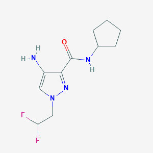 4-Amino-N-cyclopentyl-1-(2,2-difluoroethyl)-1H-pyrazole-3-carboxamide