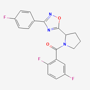 5-[1-(2,5-Difluorobenzoyl)pyrrolidin-2-yl]-3-(4-fluorophenyl)-1,2,4-oxadiazole