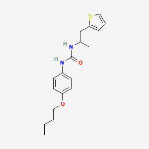 1-(4-Butoxyphenyl)-3-(1-(thiophen-2-yl)propan-2-yl)urea
