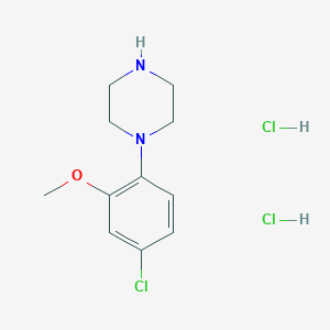 1-(4-Chloro-2-methoxyphenyl)piperazine;dihydrochloride