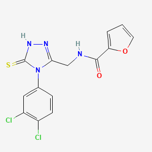 N-((4-(3,4-dichlorophenyl)-5-thioxo-4,5-dihydro-1H-1,2,4-triazol-3-yl)methyl)furan-2-carboxamide