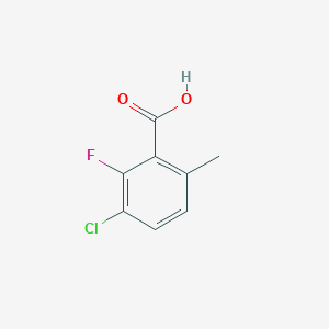 molecular formula C8H6ClFO2 B2615280 3-氯-2-氟-6-甲基苯甲酸 CAS No. 1427382-13-5