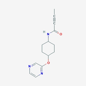 N-(4-Pyrazin-2-yloxycyclohexyl)but-2-ynamide