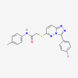 2-((3-(4-fluorophenyl)-[1,2,4]triazolo[4,3-b]pyridazin-6-yl)thio)-N-(p-tolyl)acetamide