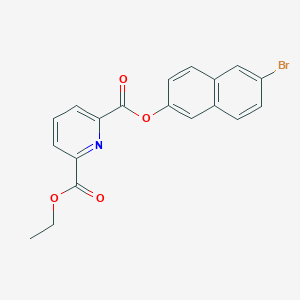 2-(6-Bromonaphthalen-2-yl) 6-ethyl pyridine-2,6-dicarboxylate