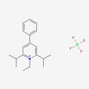 molecular formula C19H26BF4N B2615361 1-Ethyl-2,6-diisopropyl-4-phenylpyridinium tetrafluoroborate CAS No. 89021-47-6