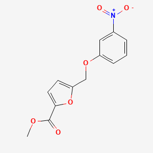 molecular formula C13H11NO6 B2615368 Methyl 5-[(3-nitrophenoxy)methyl]furan-2-carboxylate CAS No. 832740-50-8