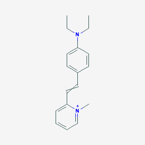 molecular formula C18H23N2+ B261540 1-Methyl-2-[4-(diethylamino)styryl]pyridinium 