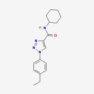 molecular formula C17H22N4O B2615400 N-环己基-1-(4-乙基苯基)-1H-1,2,3-三唑-4-甲酰胺 CAS No. 1326905-81-0