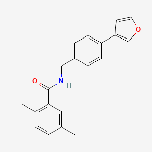 molecular formula C20H19NO2 B2615409 N-(4-(furan-3-yl)benzyl)-2,5-dimethylbenzamide CAS No. 2034284-41-6